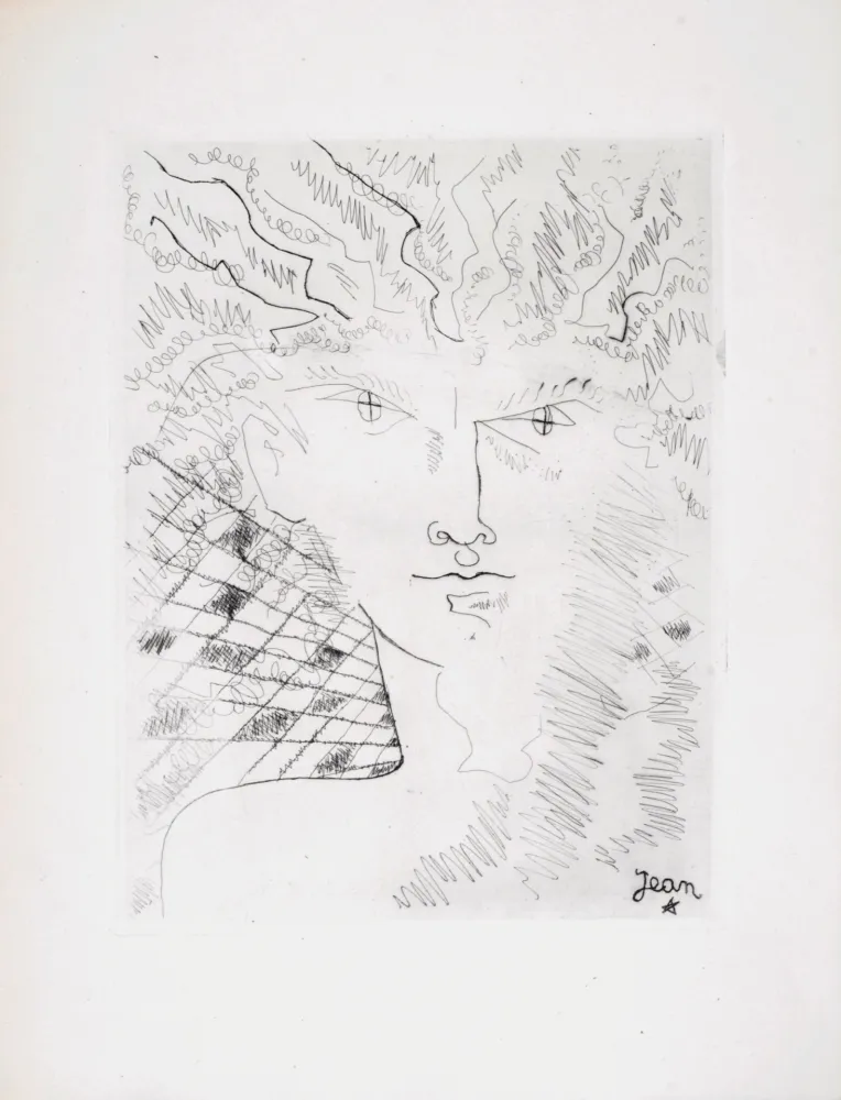 Ets Cocteau - Portrait surréaliste, 1946