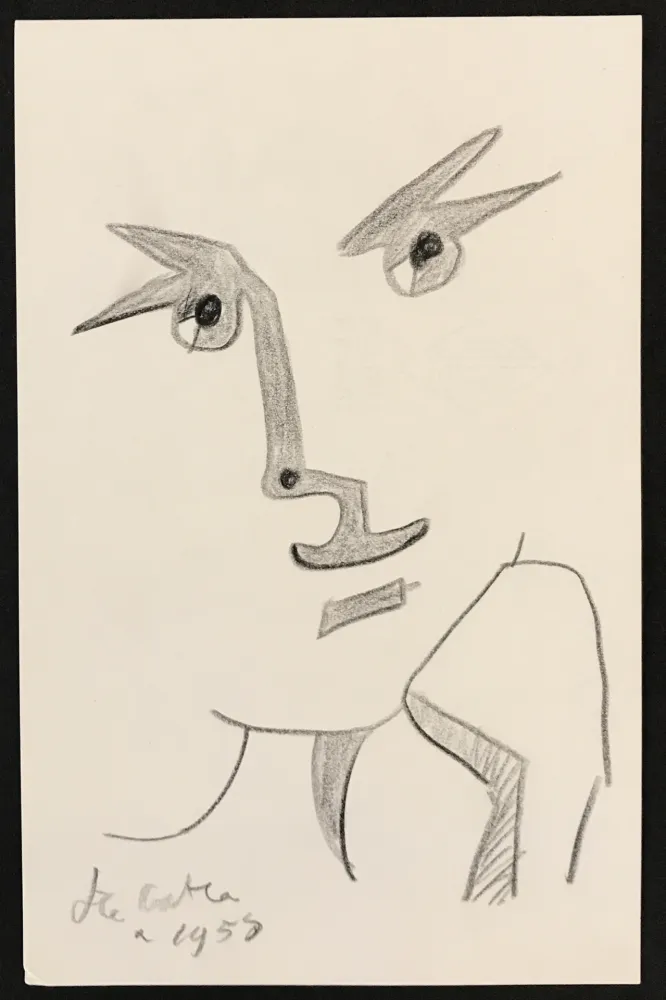 Geen Techniek Cocteau - Portrait with Hand to Chin