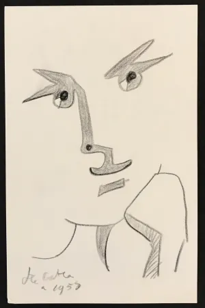 Geen Techniek Cocteau - Portrait with Hand to Chin