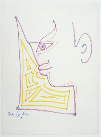 Lithografie Cocteau - Profil