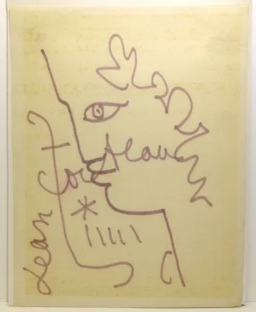 Geen Techniek Cocteau - Profil d'Ephèbe. Dessin