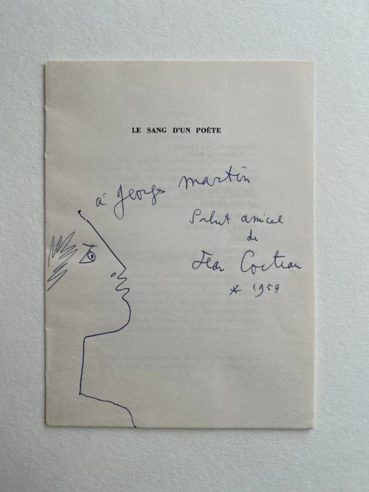 Geïllustreerd Boek Cocteau - Profile with Laurel Wreath, 1959