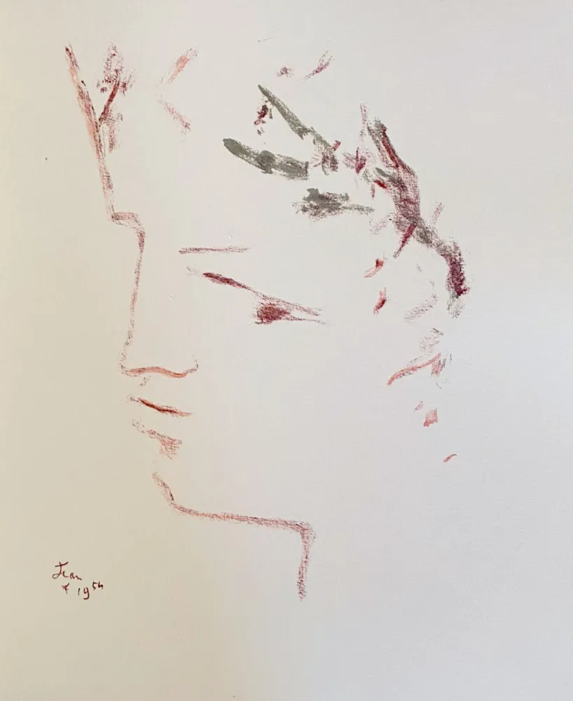 Lithografie Cocteau - Sous le manteau de feu