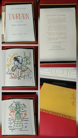 Lithografie Cocteau - Taureaux-Collaboration Copy for Édouard Dermit 