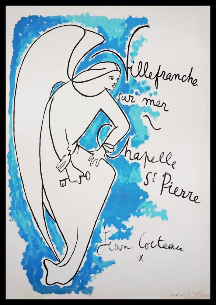 Lithografie Cocteau - Villefranche sur Mer Chapelle Saint Pierre