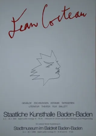 Poster Cocteau - Visage