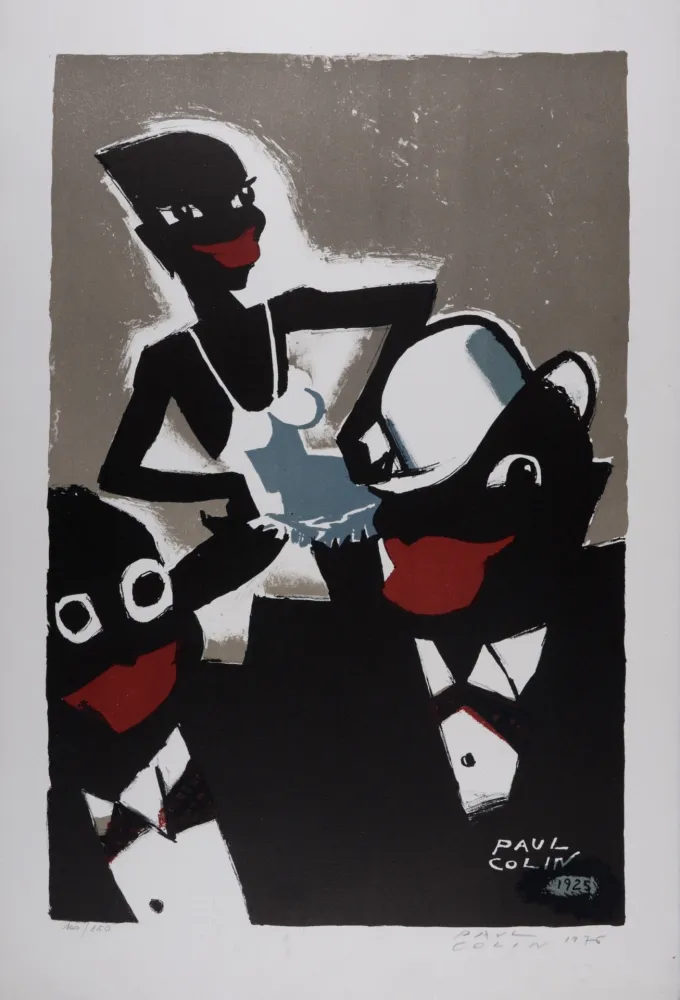 Lithografie Colin - Joséphine Baker, La Revue Nègre, 1976
