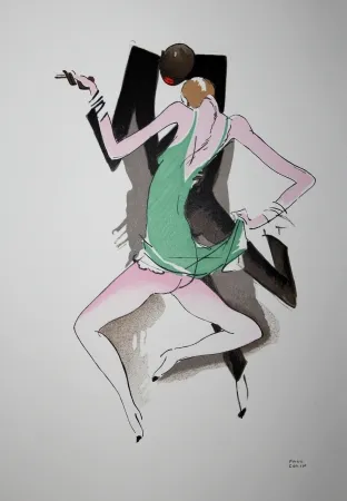 Lithografie Colin - LE TUMULTE NOIR / BLACK THUNDER - 1927 