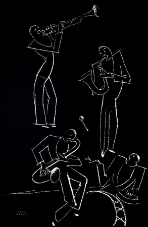 Lithografie Colin - LE TUMULTE NOIR / BLACK THUNDER - 1927