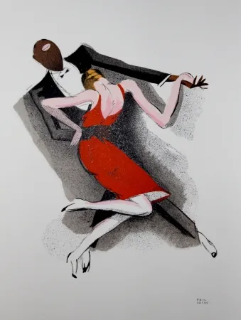 Lithografie Colin - LE TUMULTE NOIR / BLACK THUNDER - 1927