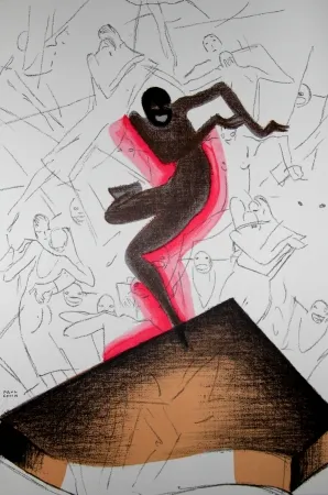 Lithografie Colin - LE TUMULTE NOIR / BLACK THUNDER - Joséphine Baker - 1927