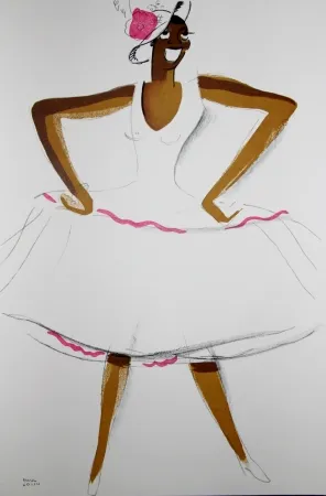 Lithografie Colin - LE TUMULTE NOIR / BLACK THUNDER - Joséphine Baker - 1927