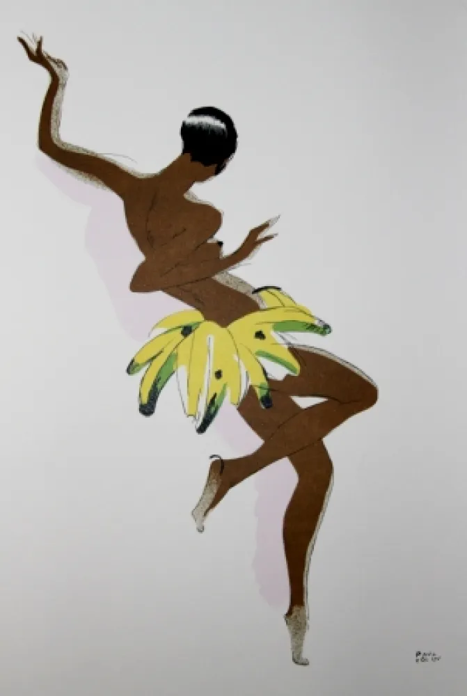 Lithografie Colin - LE TUMULTE NOIR / BLACK THUNDER - Joséphine Baker - 1927