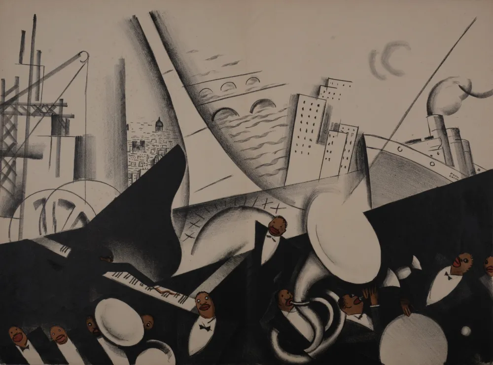 Lithografie Colin - Le Tumulte Noir, Jazz Orchestra, C. 1927