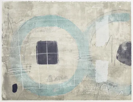 Lithografie Coll - Cercle Blue