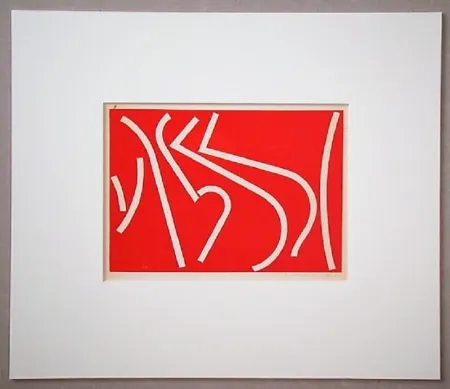 Zeefdruk Colla - Arte non-figurativa 1953