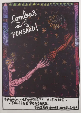 Lithografie Combas - Combas à Ponsard !, 1995