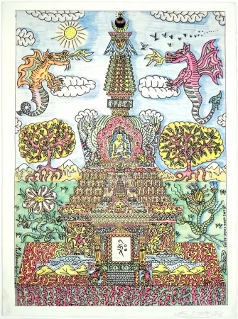 Zeefdruk Combas - Composition