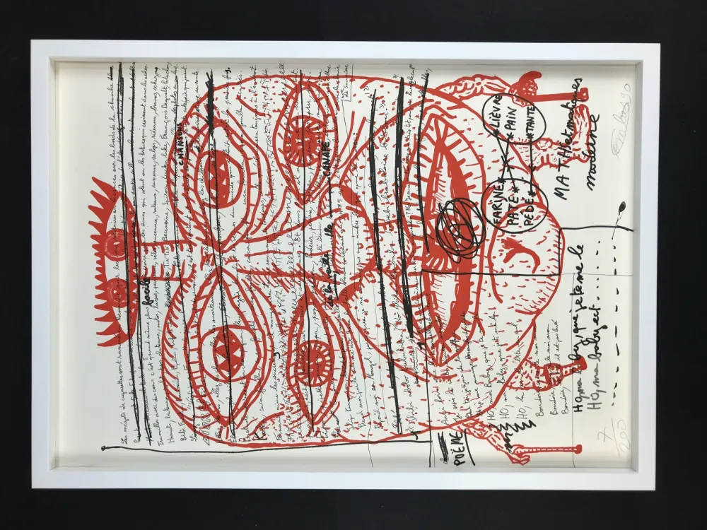 Lithografie Combas - Feu №2