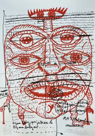 Lithografie Combas - Feu №2