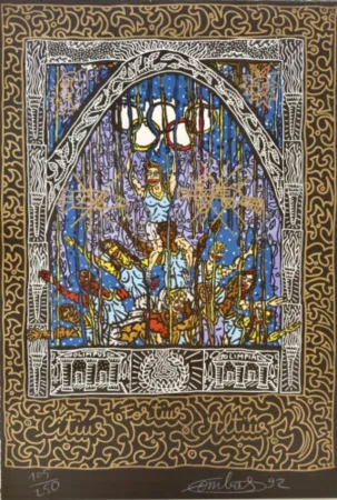 Lithografie Combas - Jeux Olympiques de Barcelone