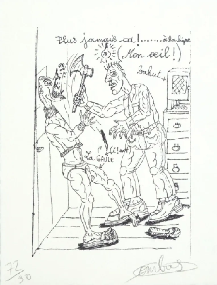 Lithografie Combas - Plus jamais ça !