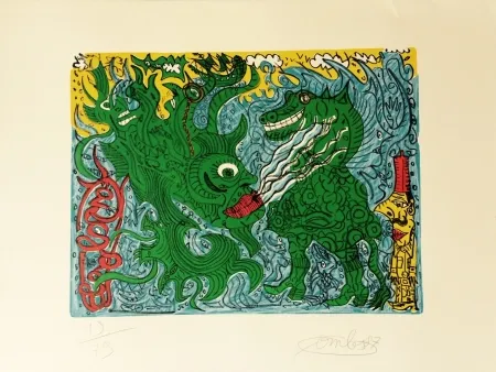 Lithografie Combas - Sans titre, 1997