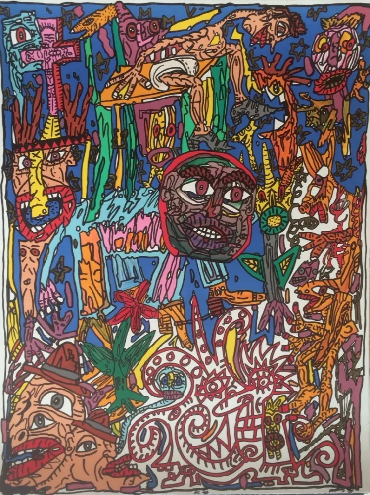 Lithografie Combas - Sans titre