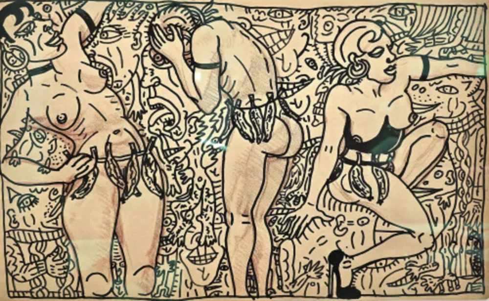 Geen Techniek Combas - Tournant, tournant, délirants, la danseuse multipliée en délire de Joséphine