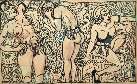 Geen Techniek Combas - Tournant, tournant, délirants, la danseuse multipliée en délire de Joséphine