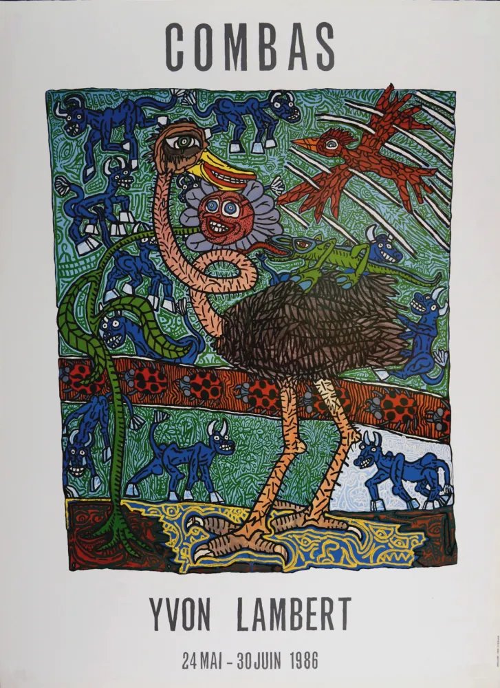 Lithografie Combas - Yvon Lambert, 1986