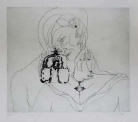 Ets En Aquatint Condo - More sketches of Spain-For Miles Davis 3