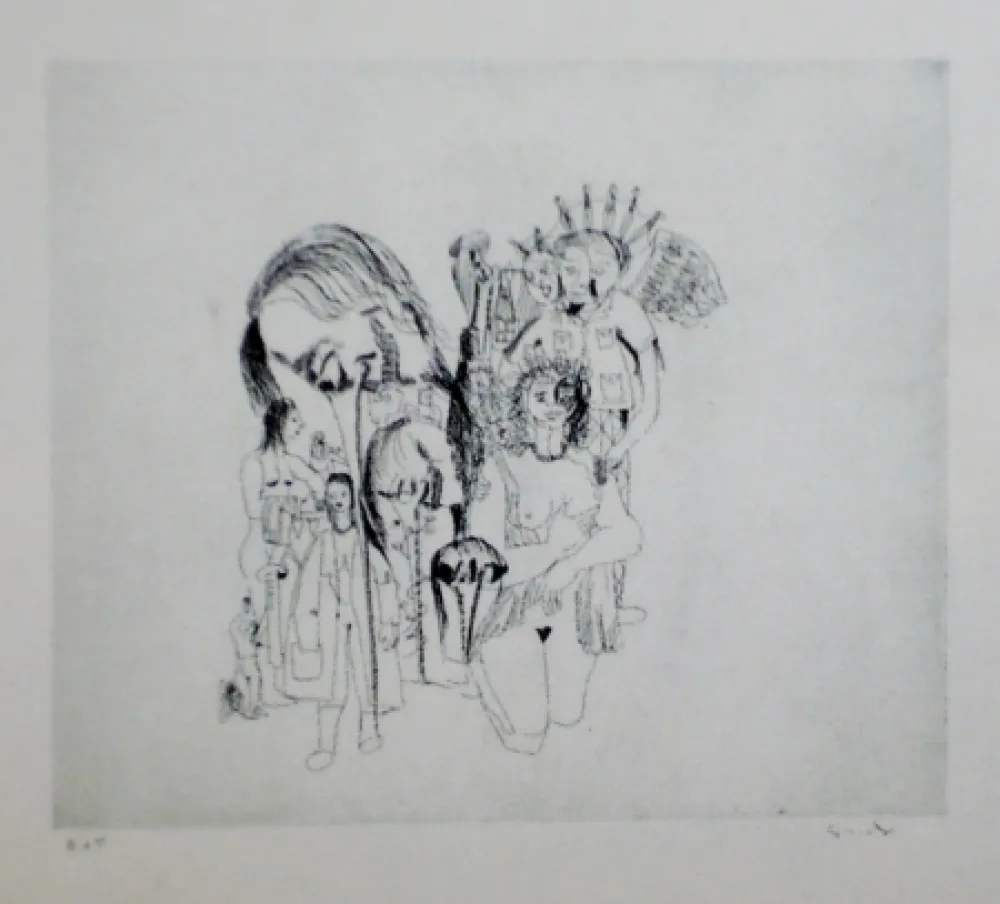 Ets En Aquatint Condo - More sketches of Spain-For Miles Davis 5