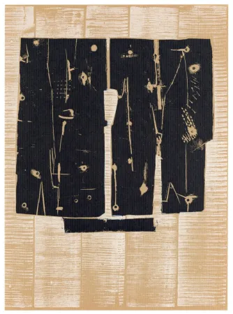 Houtsnede Consagra - Composition