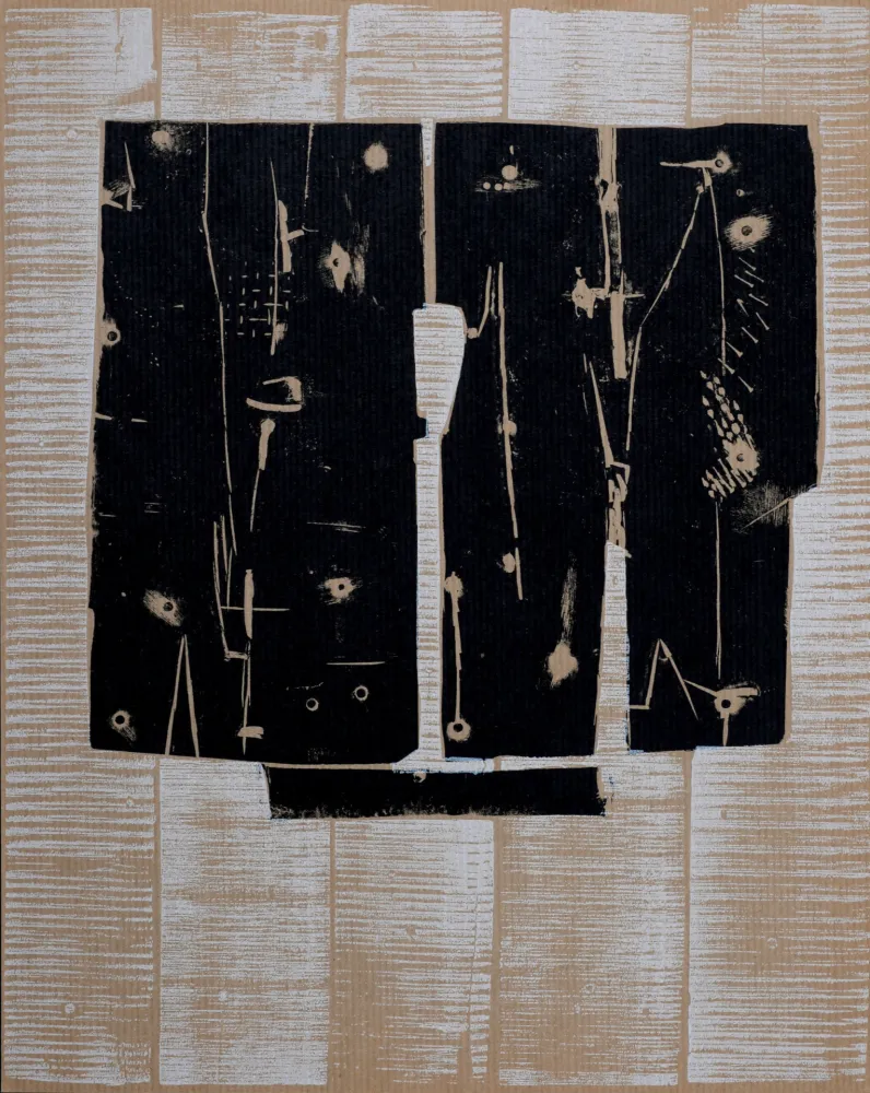 Houtsnede Consagra - Composition, 1959