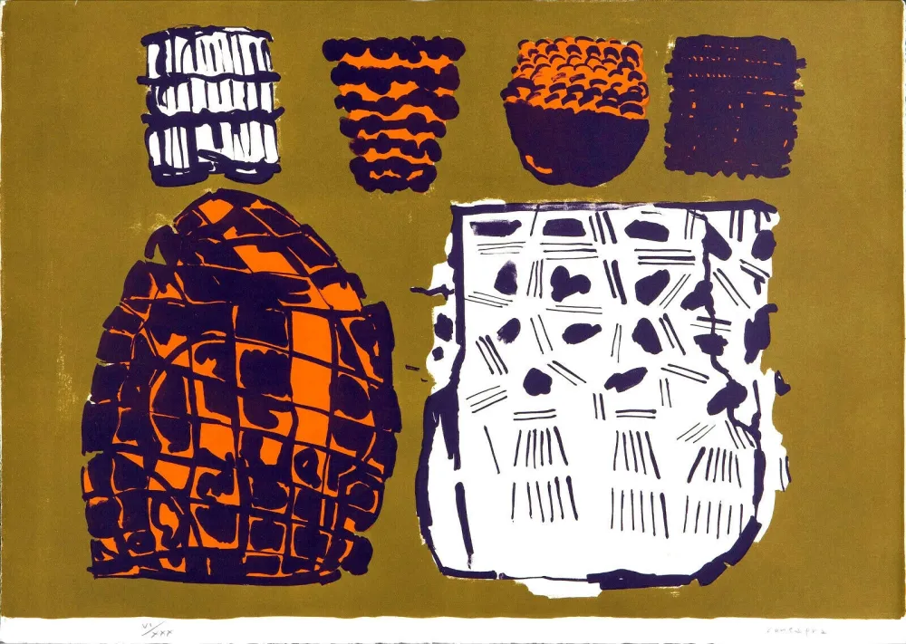 Lithografie Consagra - Composizione