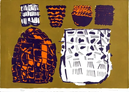 Lithografie Consagra - Composizione