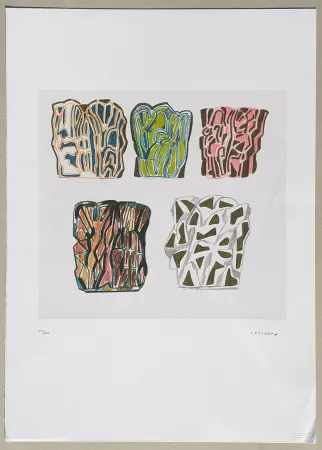 Lithografie Consagra - Composizione