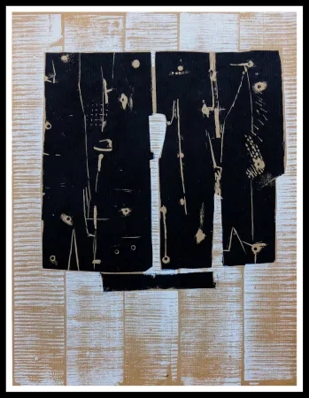 Houtsnede Consagra - GRAVURE SUR BOIS 