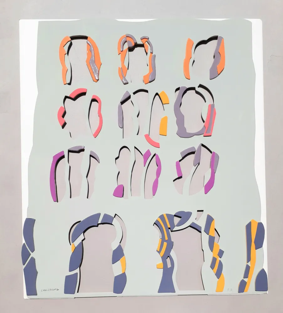 Zeefdruk Consagra - Prospetto di un edificio frontale