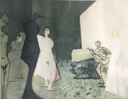 Ets En Aquatint Constant - The conversion of Venus