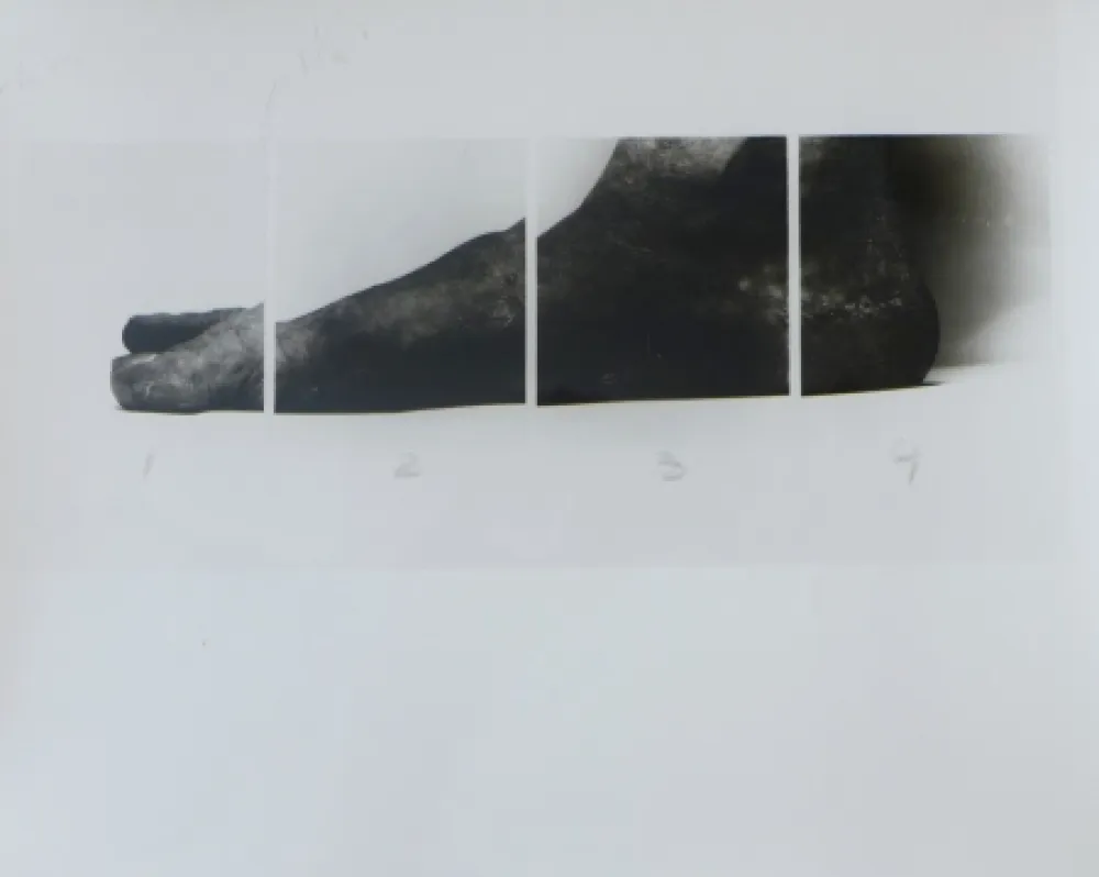 Fotografie Coplans - Selfportrait feet four panels