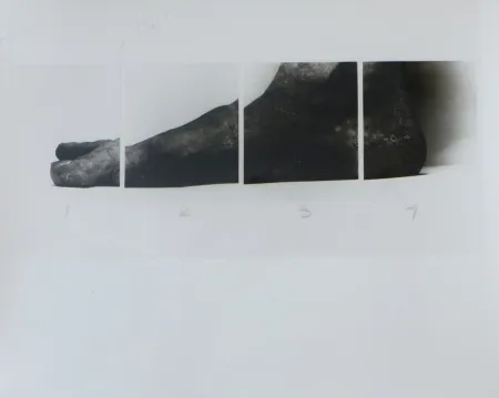 Fotografie Coplans - Selfportrait feet four panels