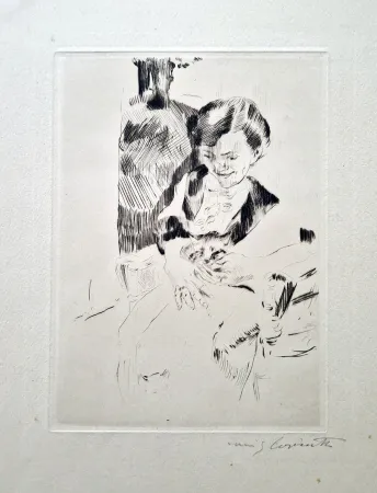 Ets Corinth - Frau mit Katzen