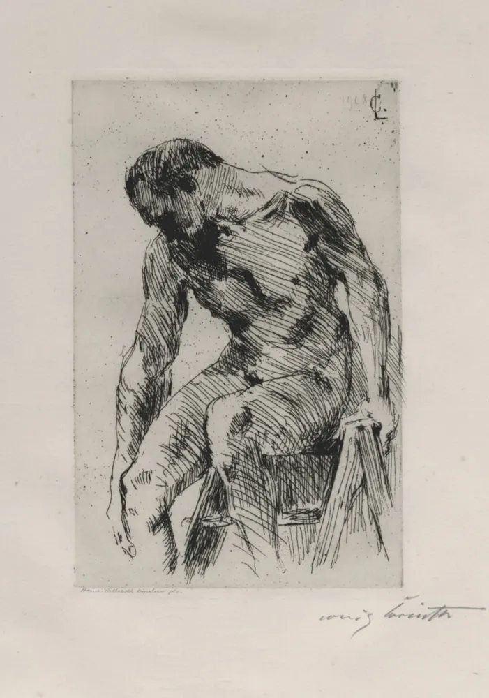 Ets Corinth - Sitzender männlicher Akt