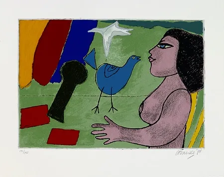 Zeefdruk Corneille - Allégresse