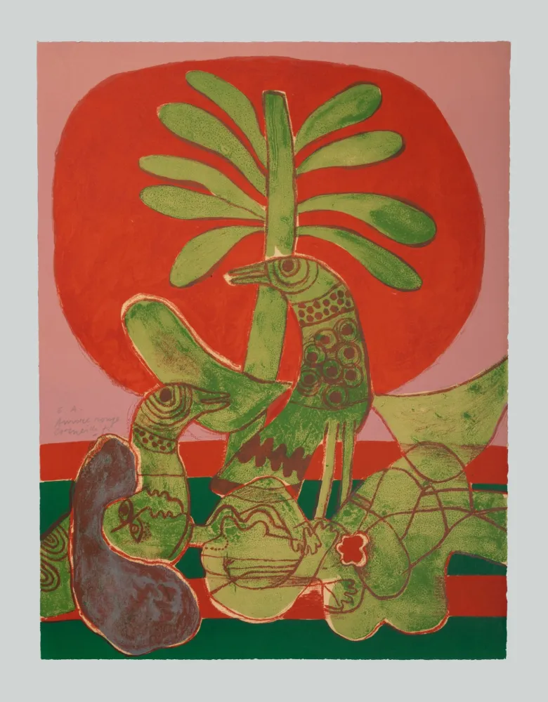 Zeefdruk Corneille - Amore rouge