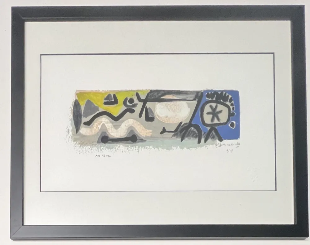 Digitale Print Corneille - April in Jazz, 1951, AO 42/90, encadré 