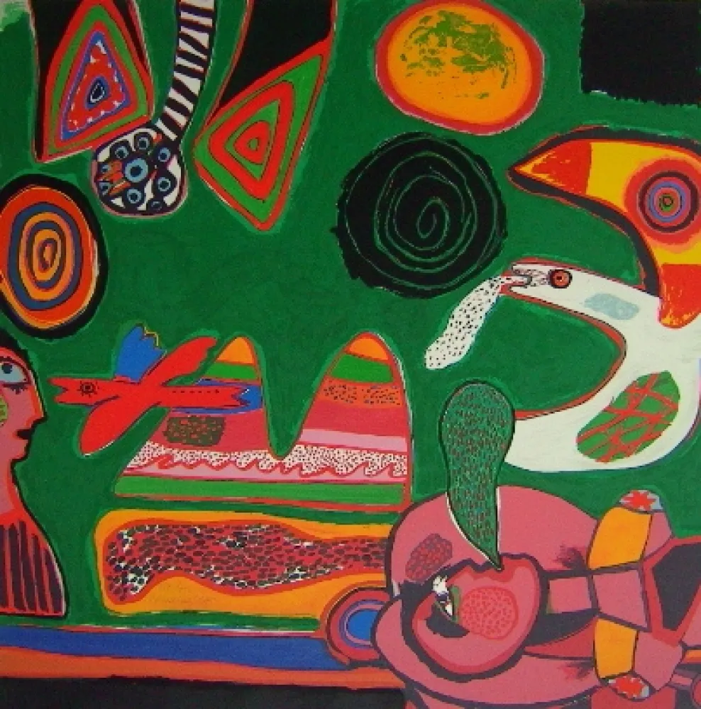 Lithografie Corneille - Bain de soleil