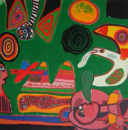 Lithografie Corneille - Bain de soleil